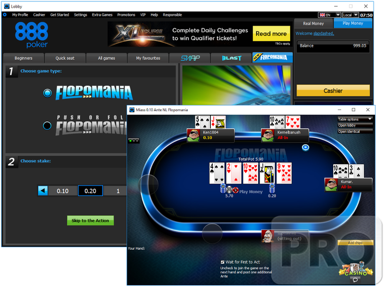 Record numbers of players have taken to the tables to try out 888's new cash game variant Flopomania. Record numbers of players have taken to the tables to try out 888's new cash game variant Flopomania.