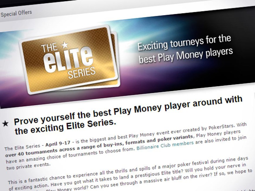 Team Pros to Participate in PokerStars' "Biggest Play Money Event Ever"