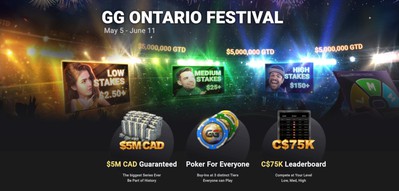 GG Ontario Festival Starts May 5 with $5 Million in Guaranteed Prizes