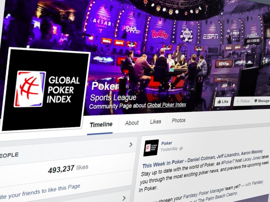 Global Poker Index Launches Webcasts, Takes Over the Facebook "Poker" Page