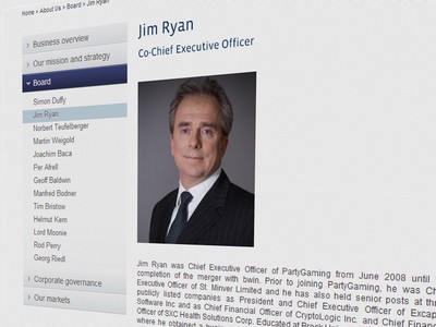 Jim Ryan, co-CEO of online gaming giant bwin.party, will retire from his position next month, the group has announced. Jim Ryan, co-CEO of online gaming giant bwin.party, will retire from his position next month, the group has announced.