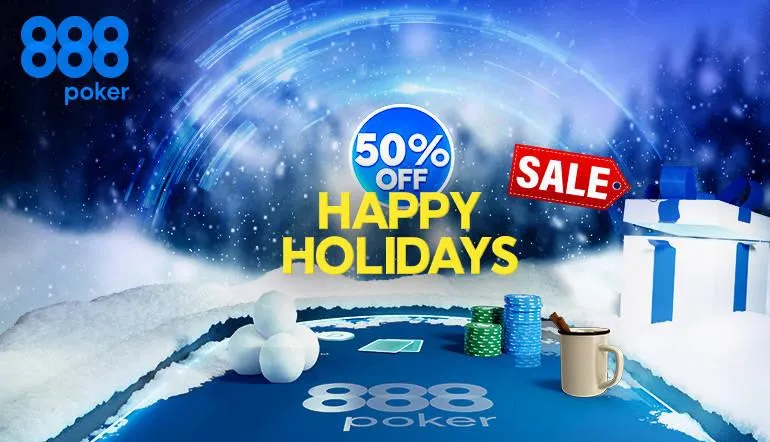 Enjoy Half Price for the Holidays in 888poker Select Events