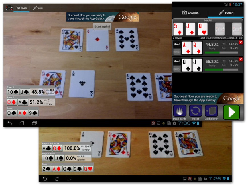 Poker Odds Camera Adds Showdown Equity to Your Home Game
