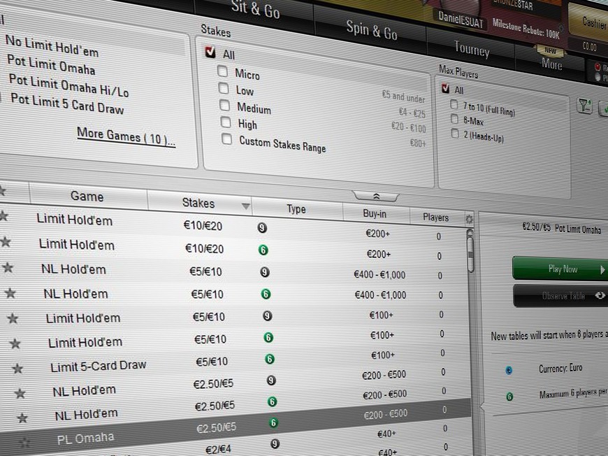 The New Normal: PokerStars to Trial Removal of Table and Seat Selection Across All Cash Games