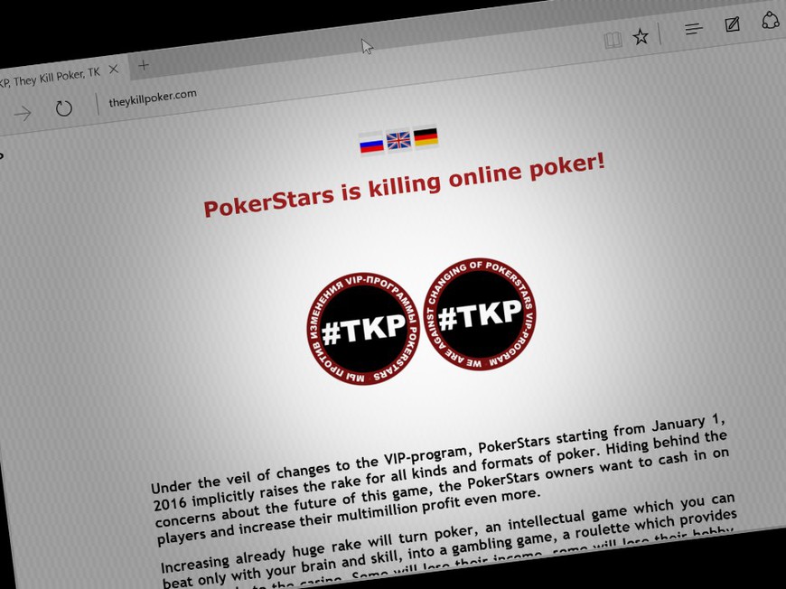 Player Strike on PokerStars Begins Today