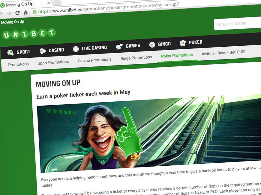 Unibet Runs Moving On Up Cash Game Giveaway
