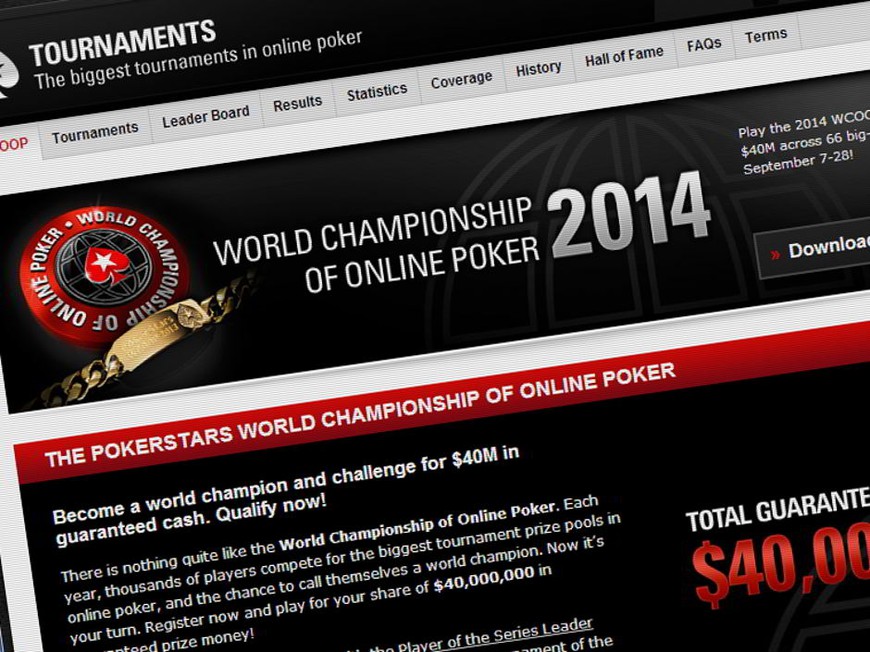 2014 World Championship of Online Poker to Guarantee $40 Million This September