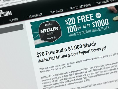 One Week Left to Claim Largest Deposit Bonus On Offer in New Jersey WSOP NJ has been offering $20 free and a matching bonus of up to $1,000 for first time depositing players.