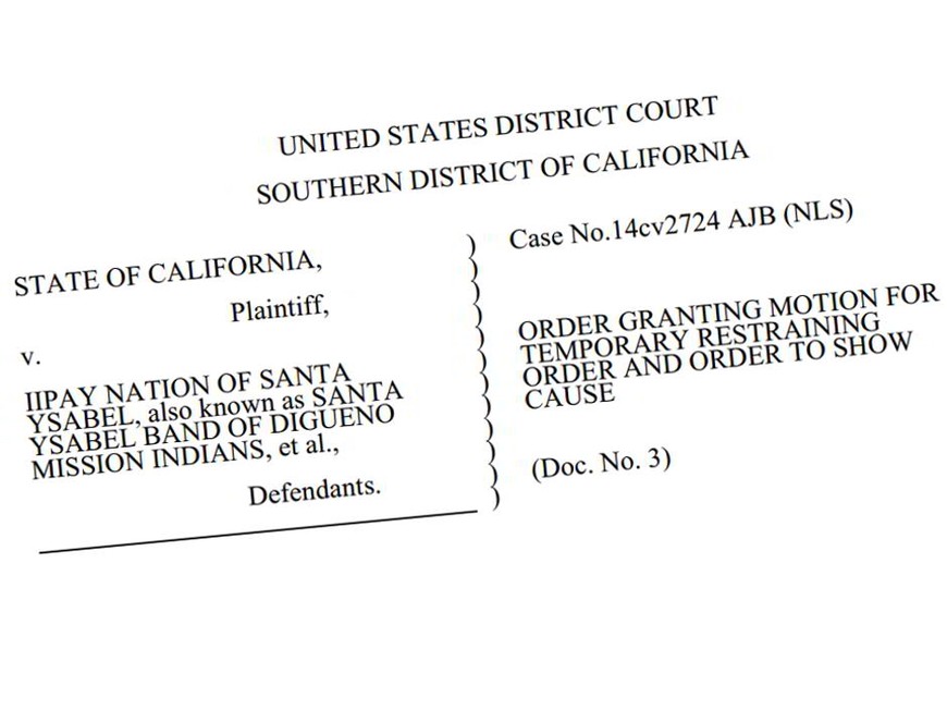 Santa Ysabel Ordered To Temporarily Halt Real Money Online Bingo Offering in California