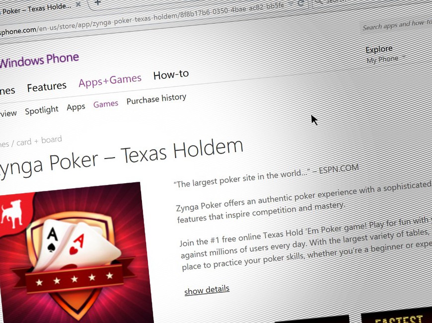 Zynga Poker Goes Live on Windows Phone
