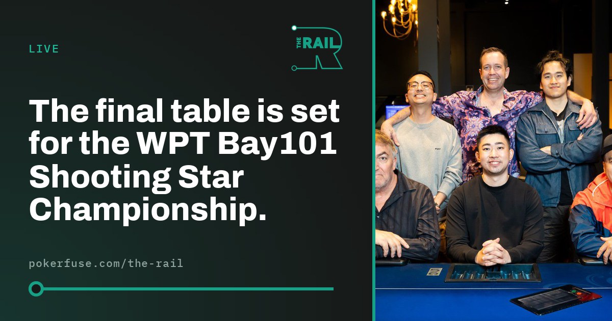 The final table is set for the WPT Bay101 Shooting Star Championship.