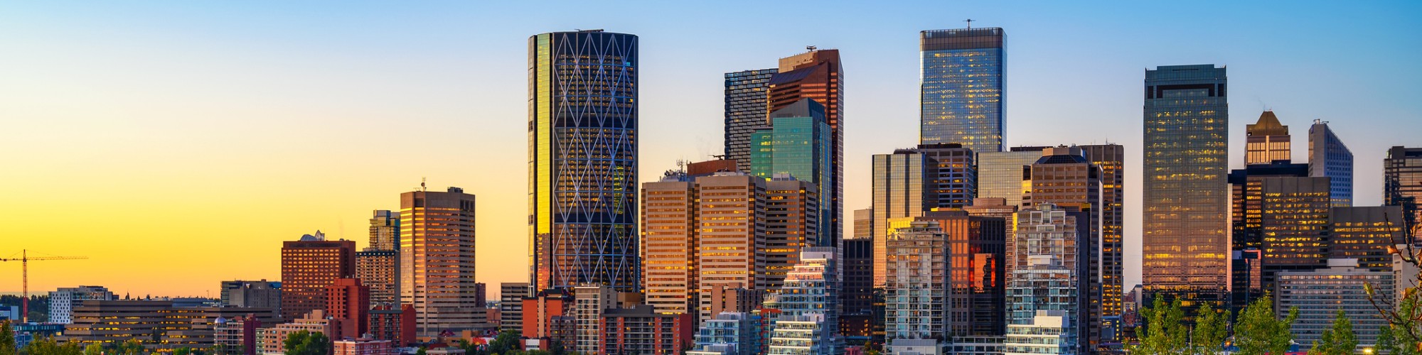Depiction of Calgary, Alberta skyline