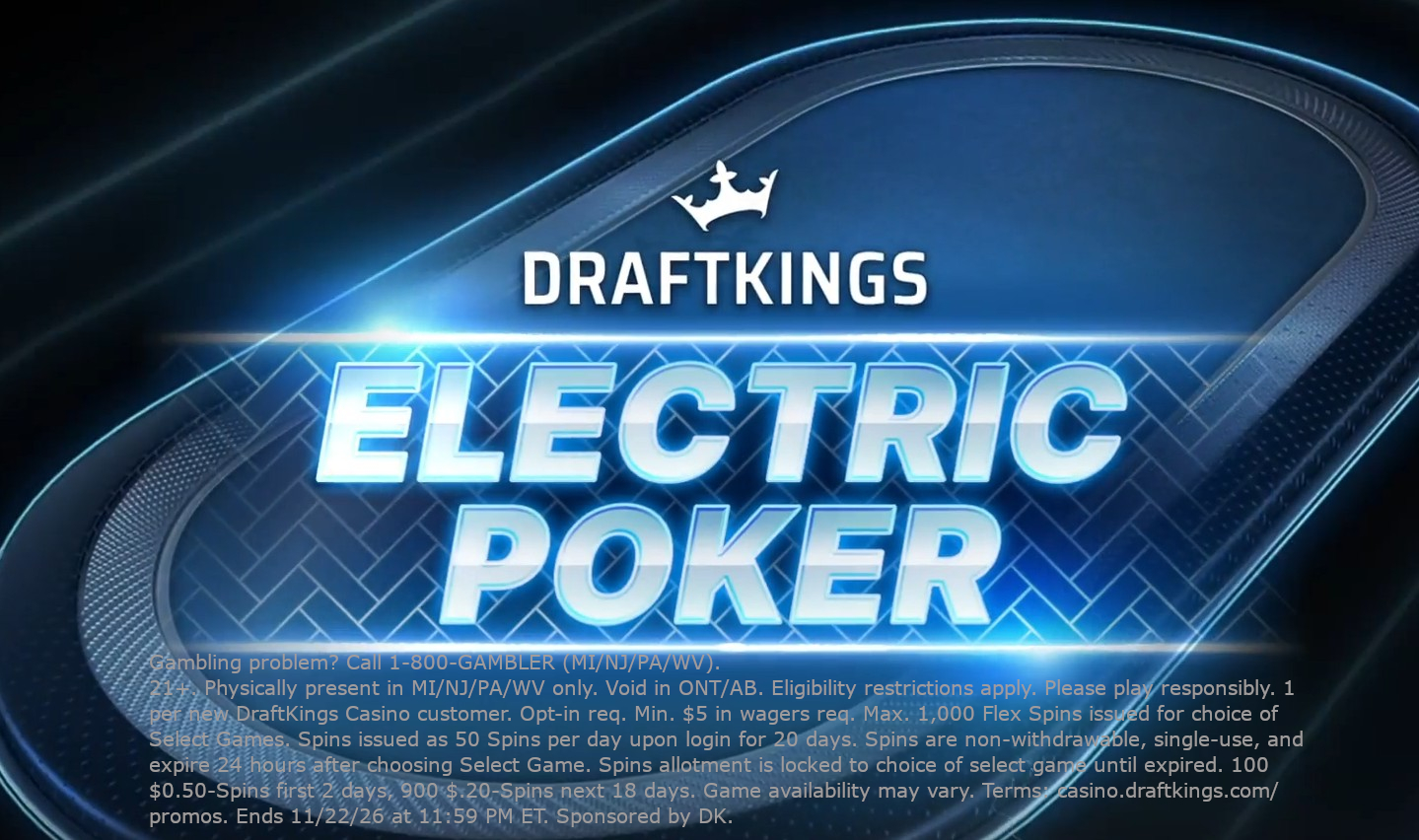 DraftKings Electric Poker