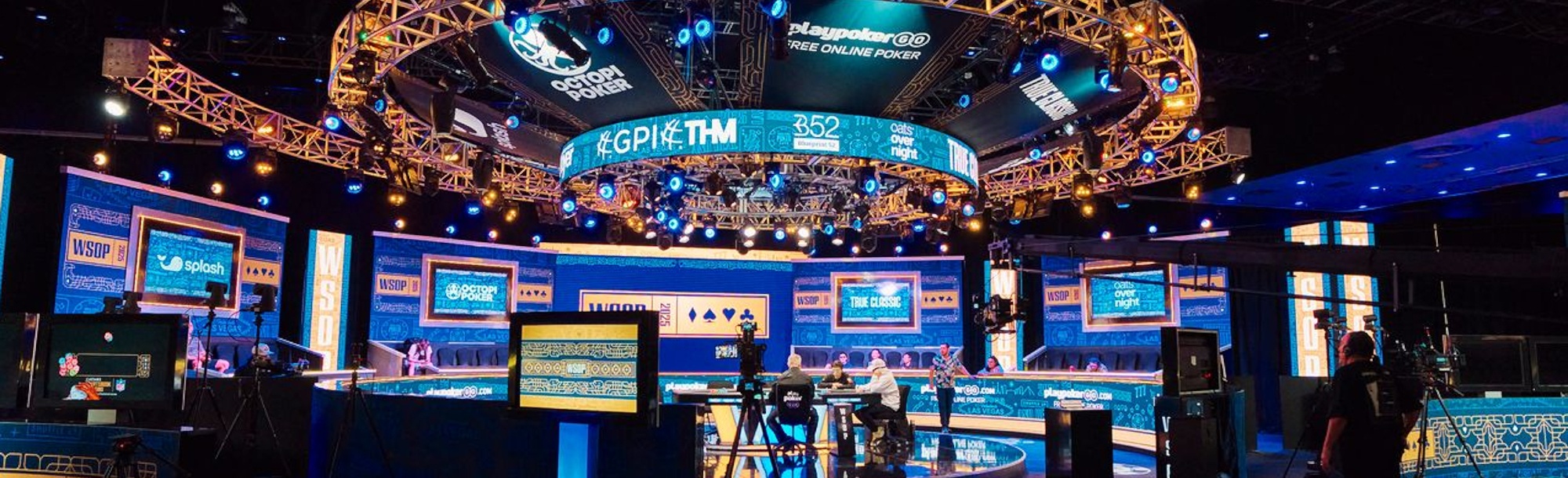 Depiction a TV with WSOP logo
