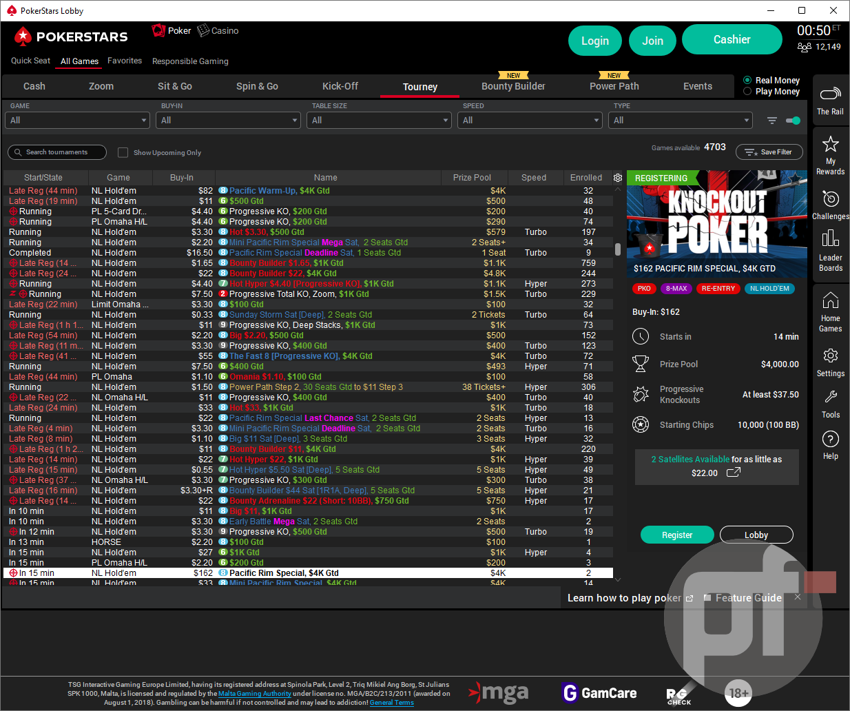 Pokerstars tournaments deals