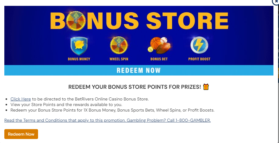 BetRivers Casino iRush Rewards