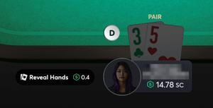 ClubWPT Gold Hand Reveal Feature