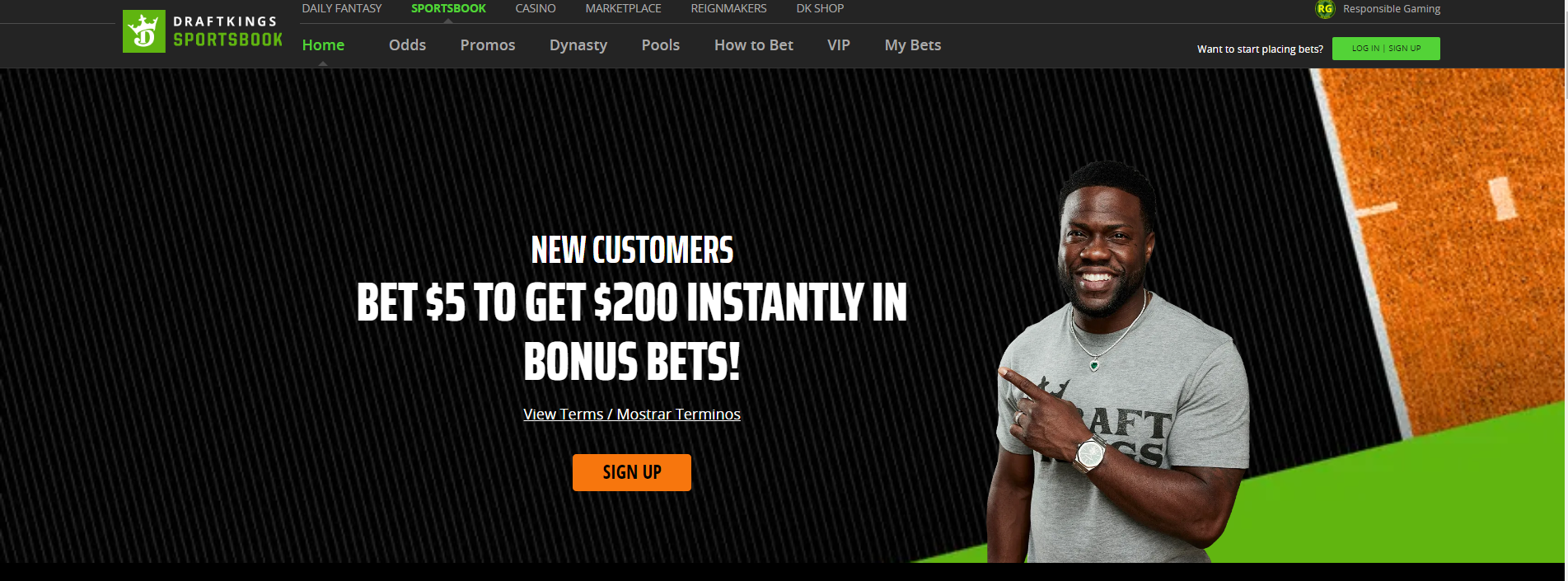 DraftKings Sportsbook Bet $5 Get $200 Bonus Offer