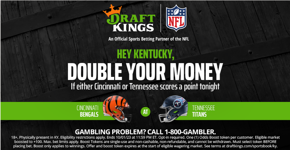DraftKings Sportsbook Kentucky Cincinnati vs Tennessee Profit Boost