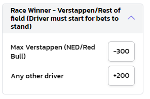 betmgm formula 1 las vegas betting