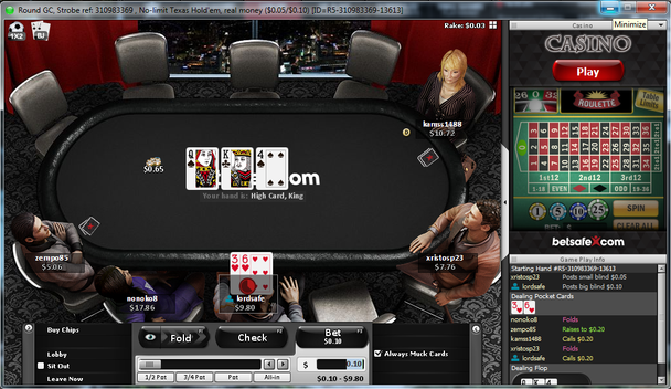 Strobe online poker at Ongame Network