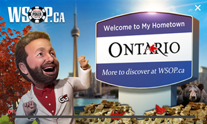 WSOP Ontario Welcome Screen