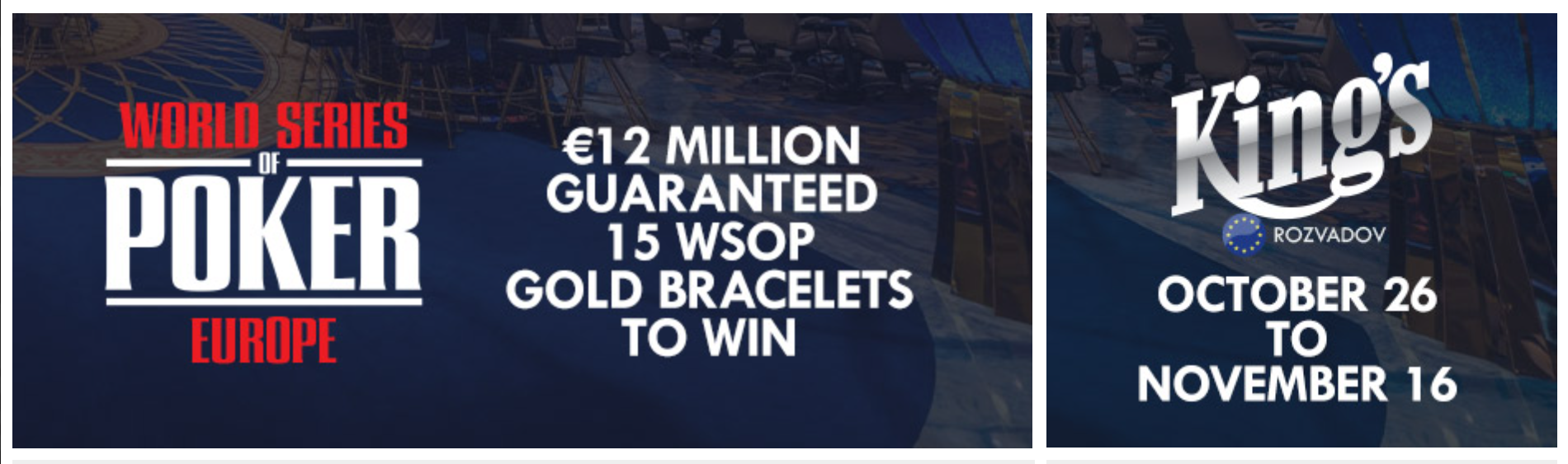 WSOP Europe to Return this Year with Slightly Bigger Guarantees Pokerfuse