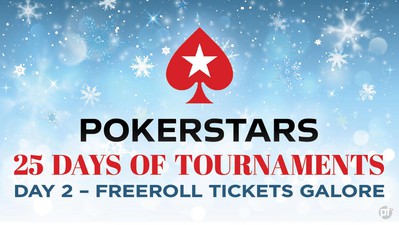 PokerStars 25 Days of Tournaments: Day 2 -- Freeroll Tickets Galore