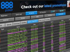 888 Millions Superstorm Offers Daily Mini and Main Events