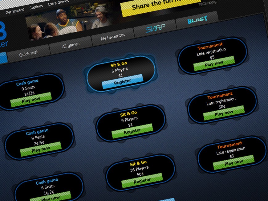 888 Promises Online Poker Investment as Revenues Plummet