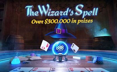 Win Your Share of $300k in 888poker's Wizard's Spell Freerolls