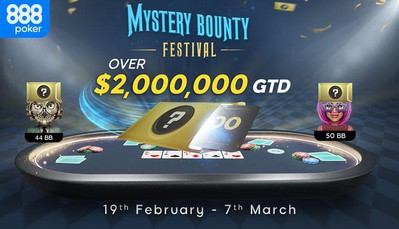 Mystery Bounty Festival on 888poker Blasts Past Guarantees