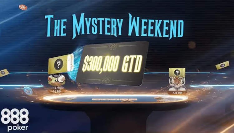 $300k GTD in the Mystery Weekend Series on 888poker