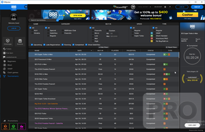 888poker Ontario online poker tournament lobby