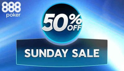 Sunday Sale is Back: Play 888poker Majors for Half the Price