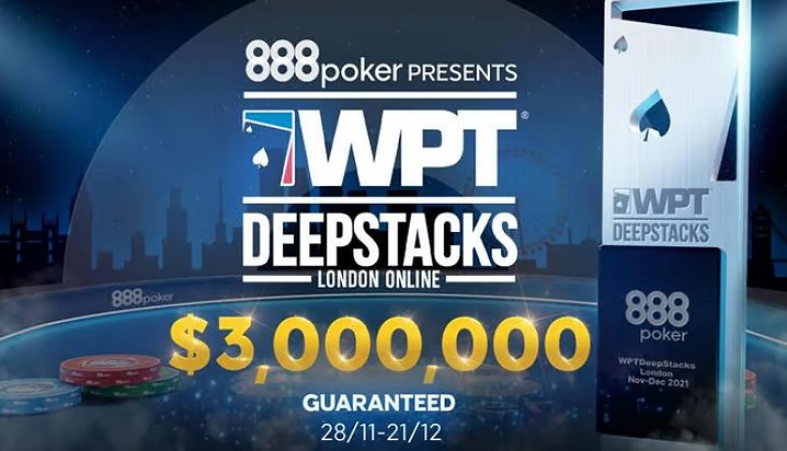 WPT Deepstacks London Online on 888 Has $3 million Up For Grabs