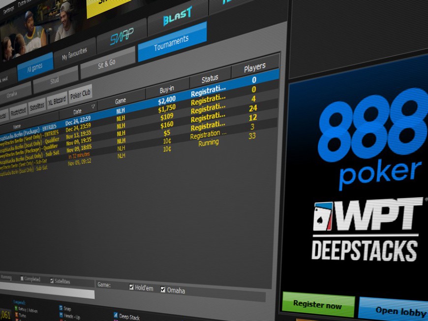 888 Inks Global Deal with WPT to Run DeepStacks Online Satellites
