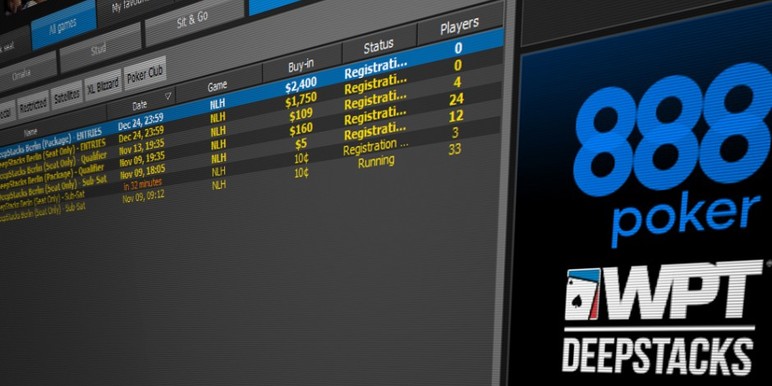 Satellites for the Berlin DeepStacks event are already running and available in the 888poker client. Satellites for the Berlin DeepStacks event are already running and available in the 888poker client.