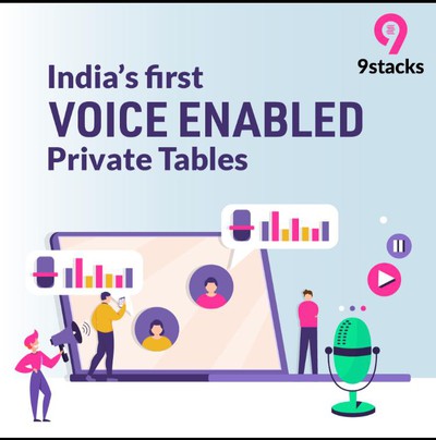 Indian Poker Room 9Stacks Launches Voice Chat at Private Poker Tables