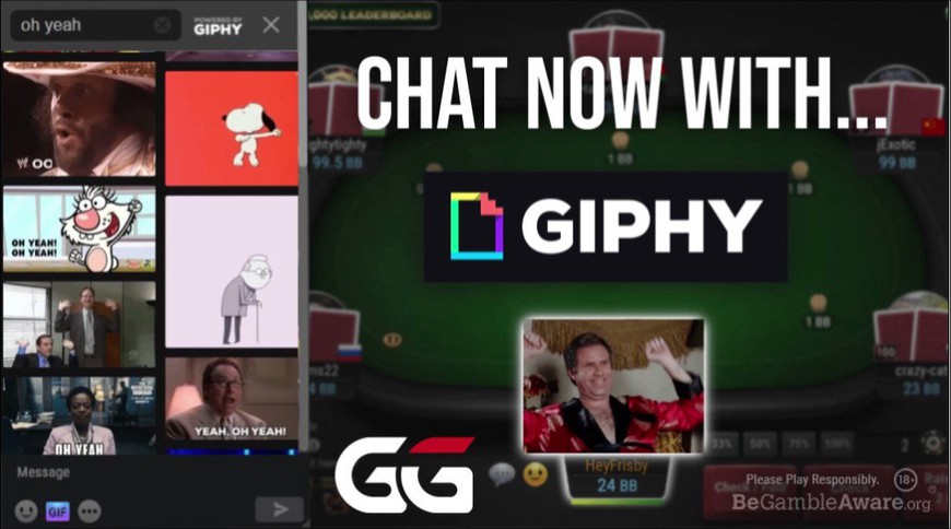 GGPoker Integrates the GIPHY GIF Library Into Its Online Poker Platform