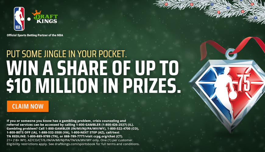 DraftKings' Sportsbook Pours on Some Christmas Cheer