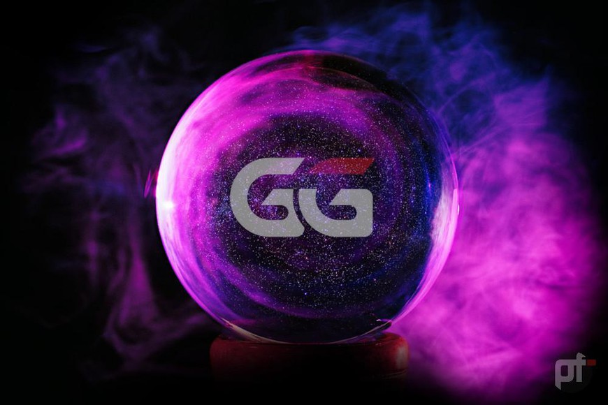 A crystal ball against a dark background with pink and blue smoke surrounding it. inside the ball is the logo for GGPoker. our big brother site PRO looked into its crystal ball and came up with a list of predictions for GGPoker in 2022.
