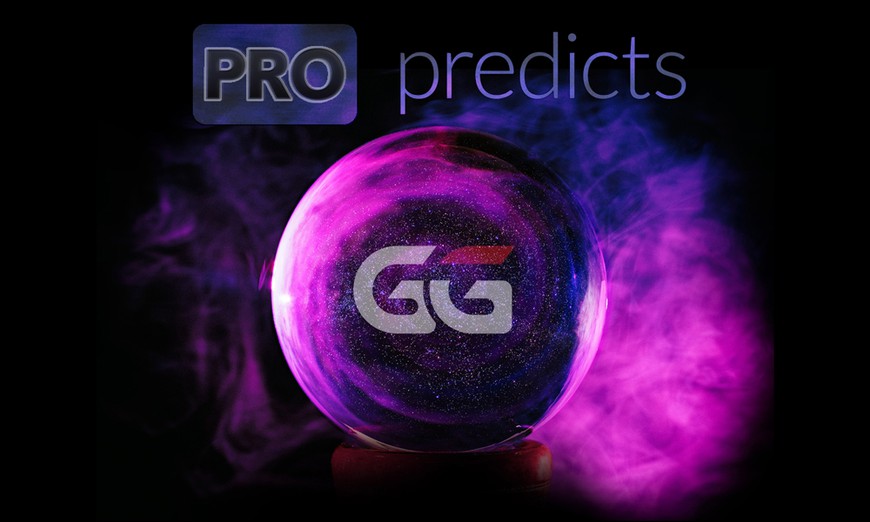 Crystal Ball with GGPoker logo in center. pink &purple smoke swirls around, above the ball it says PRO Predicts: What our industry experts think 2022 has in store for the online poker industry. First up: the huge news we expect to hear from GGPoker soon.