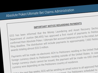 Petitioners Submit Banking Information for Absolute Poker / Ultimate Bet Claims