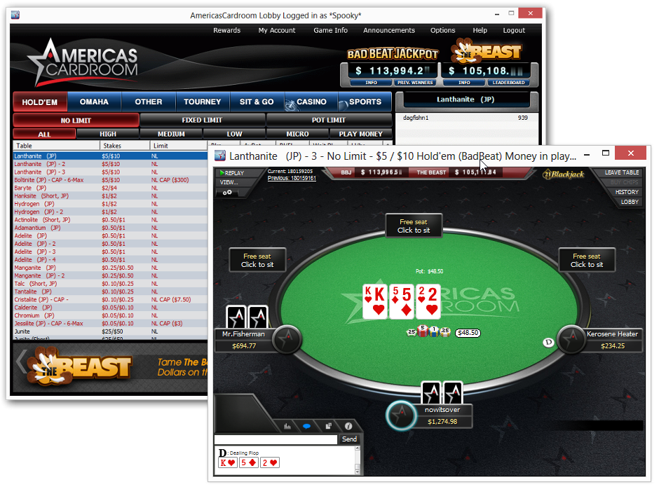 Americas cardroom free money