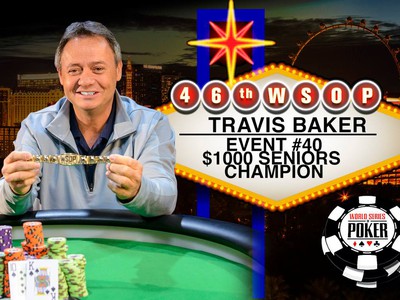 WSOP 2015: Construction Manager Travis Baker Takes Gold in the Seniors Event