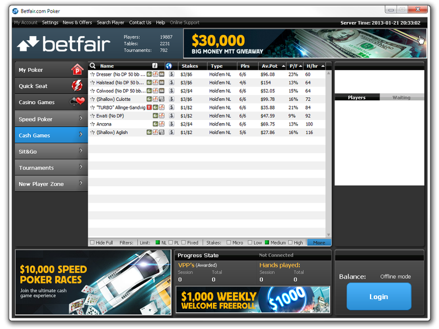 Betfair Goes Live on iPoker