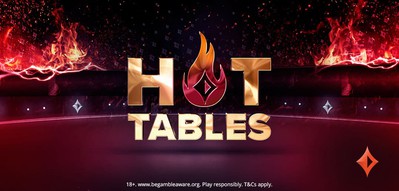 Promo image for Hot Tables, the new Cash Drop Feature in the Ontario Online Poker Market. The randomized cash drops feature makes its debut in the Ontario online poker market as BetMGM/partypoker/bwin introduces its new Hot Tables feature.