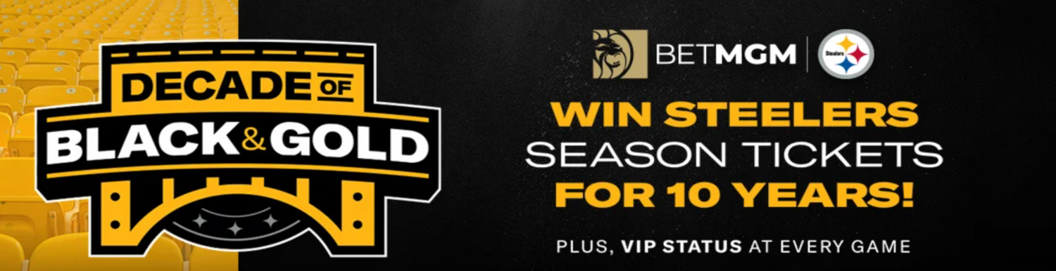 Win 10 Years of Steelers Season Tickets With BetMGM Pennsylvania