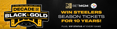 BetMGM Pennsylvania is Giving Away 10 Years of Pittsburgh Steelers Season Tickets and a $25,000 Home Makeover